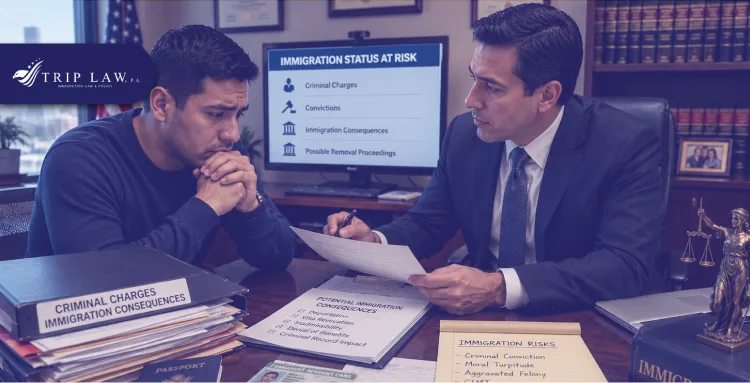 How Criminal Charges Affect U.S. Immigration Status Online legal resources discussing how criminal charges can affect immigration status in the United States